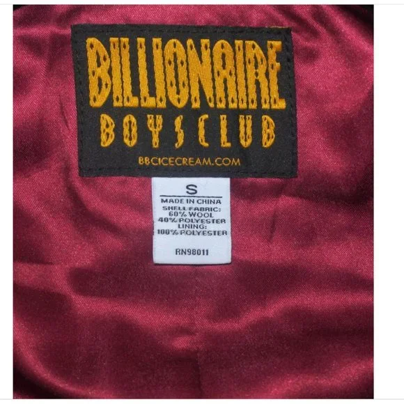 $500 NWOT BILLIONAIRE BOYS CLUB Men's Small BB Starry Night Coat in Black
